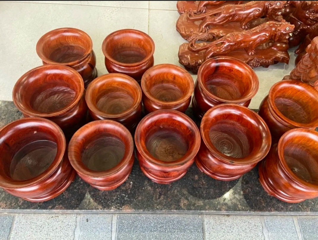 Bát nhang, lư hương gỗ cao cấp 14 CM