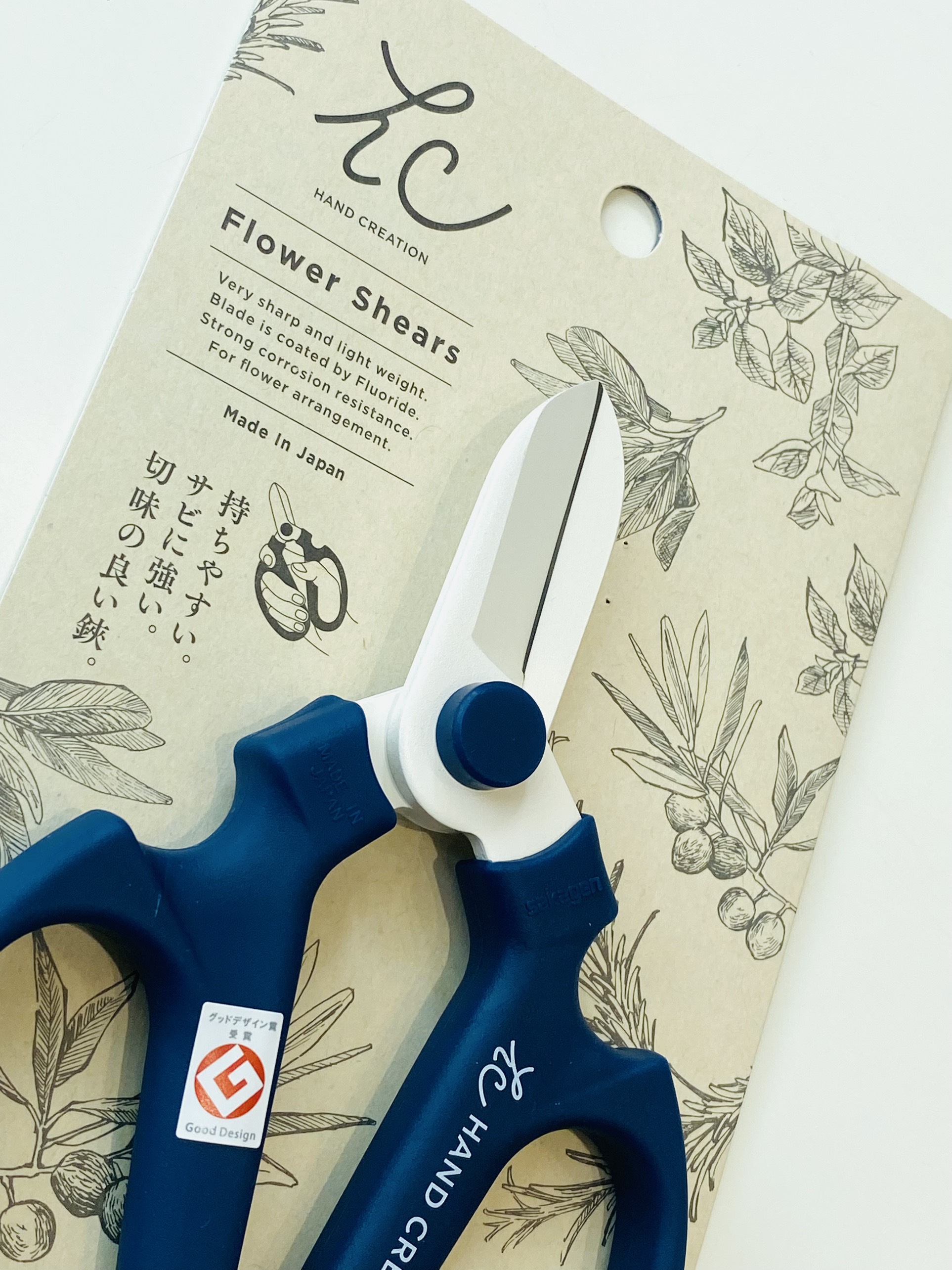 Kéo Cắt Hoa Nhật Bản Sakagen Hand Creation F-170 | Thép Carbon SK5 | Màu Hồng - Màu Xanh Dương