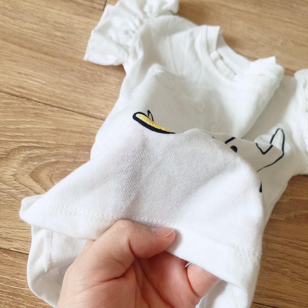 Áo tay bèo cho bé gái, áo tai thỏ cho bé gái,áo phông cho bé gái chất cotton giãn 4 chiều CiZi.shop