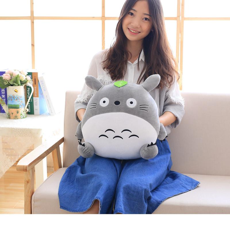 30Cm Totoro Gối Nhung Đa Chức Năng 3 Trong 1 Ném Gối Totoro Tay Ấm Gối Đệm Với Chăn Trẻ Em Bé cô Gái Đồ Chơi Mềm Mại