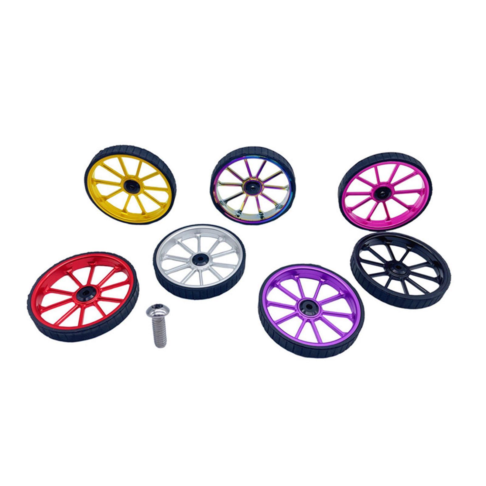 Easy Wheel EZ Wheel 100mm Cycling Accessories Folding Bike for Foldable Bicycle Transport Walking Bike