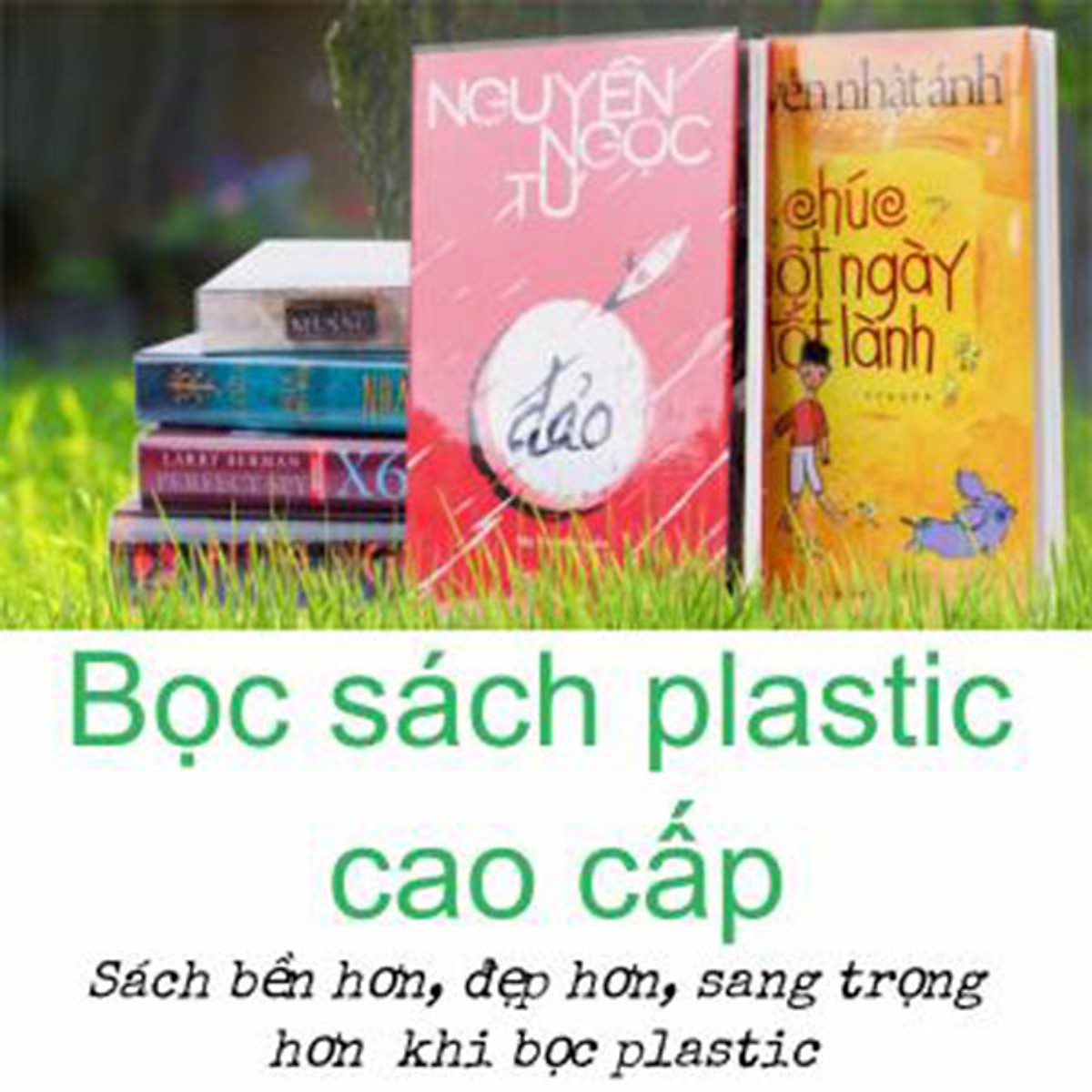 Bộ 5 Bọc Sách Plastic Size