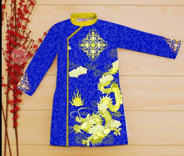 Áo dài gấm bé trái - Nhieu màu,Nhóm nhỏ kèm quần