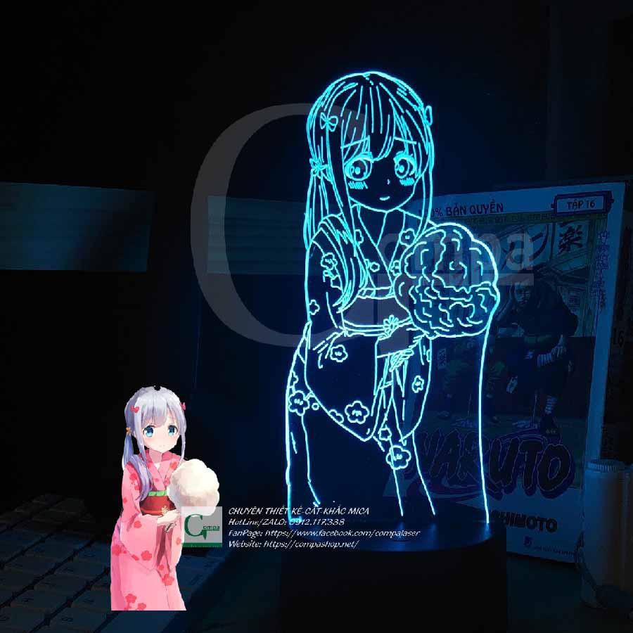 Đèn Ngủ Anime LED 3D Eromanga Sensei Izumi Sagiri Type 02 AEMS0102 16 màu tùy chỉnh - COMPA SHOP