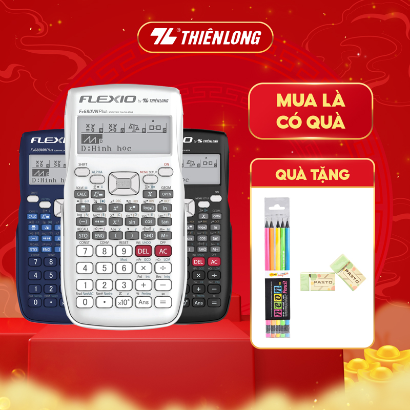 Máy tính khoa học Thiên Long Flexio Fx680VN Plus