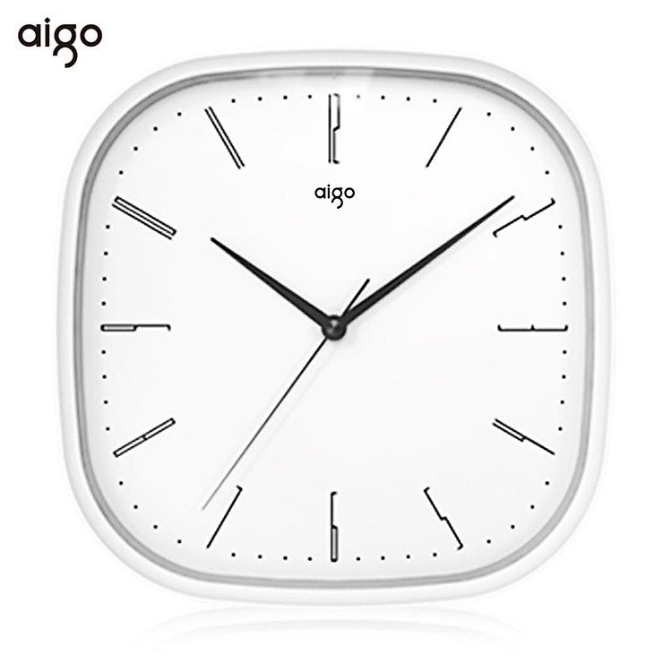 Đồng hồ treo tường Xiaomi Mijia aigo Im lặng Chính xác Phong cách thiết kế đơn giản Đồng hồ trắng cho trang trí nội thất trang trại