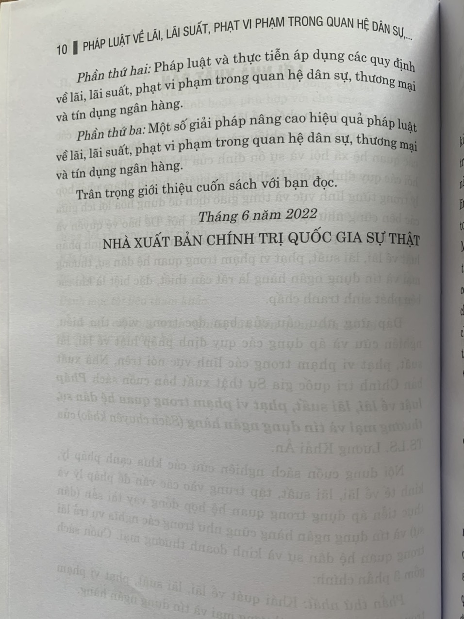 Pháp Luật Về Lãi, Lãi Suất, Phạt Vi Phạm Trong Quan Hệ Dân Sự, Thương Mại Và Tín Dụng Ngân Hàng