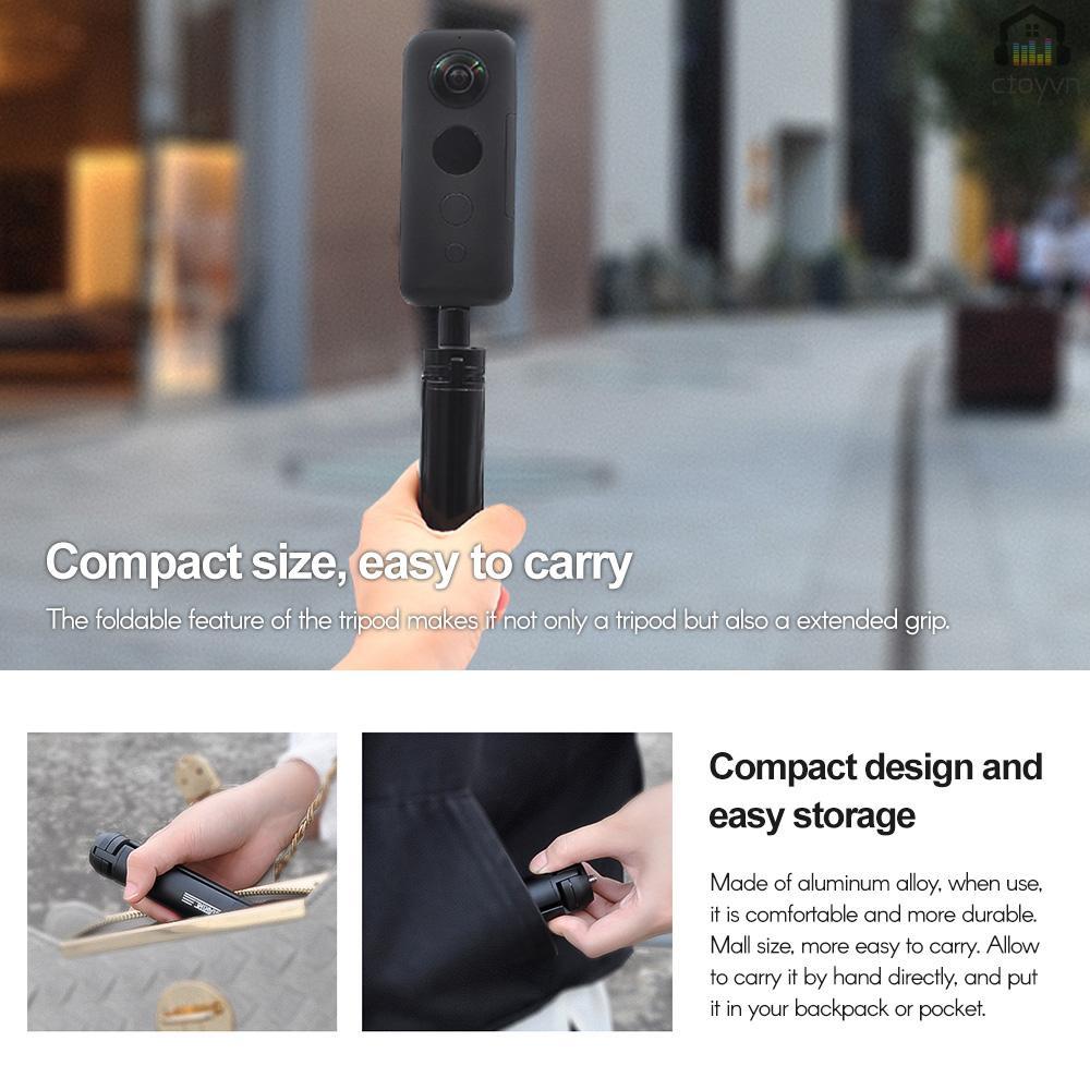 Giá đỡ ba chân STARTRC mini bằng hợp kim nhôm có thể gập lại 1/4 inch cho Insta360 ONE/ ONE X/ EVO/ GO Camera