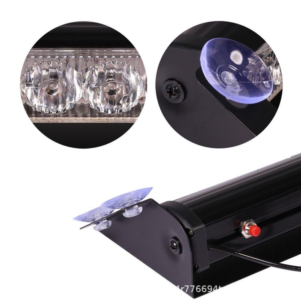 Đèn nháy 12V cắm tẩu sạc ô tô 2 màu xanh đỏ phiên bản cao cấp vỏ kim loại sơn tĩnh điện màu đen