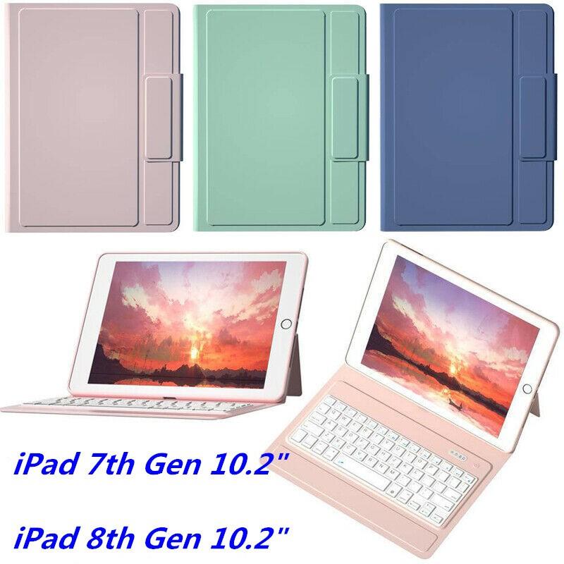 Bao Da Kèm Bàn Phím Bluetooth Cho Ipad 7th 8th Gen 10.2 Inch 2019 2020