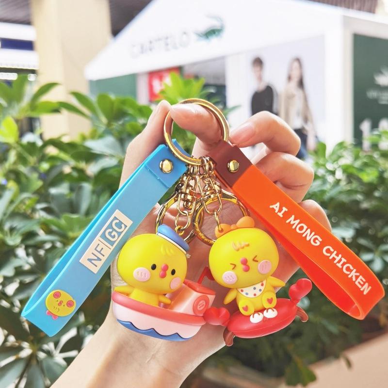 Móc Khóa Hình Gà Con Dễ Thương