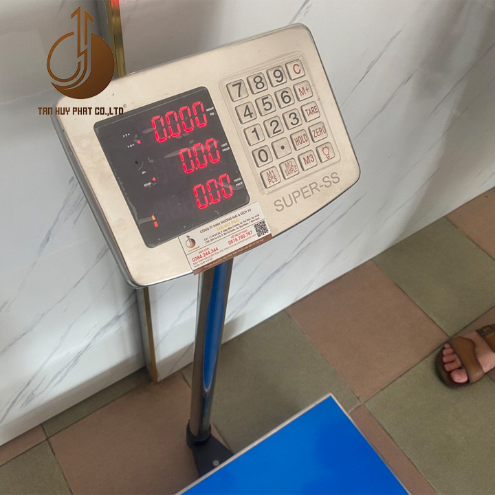 Cân Điện Tử Tính Tiền JPS - Mặt Bàn Cân 500x600MM - Đầu Chống Nước