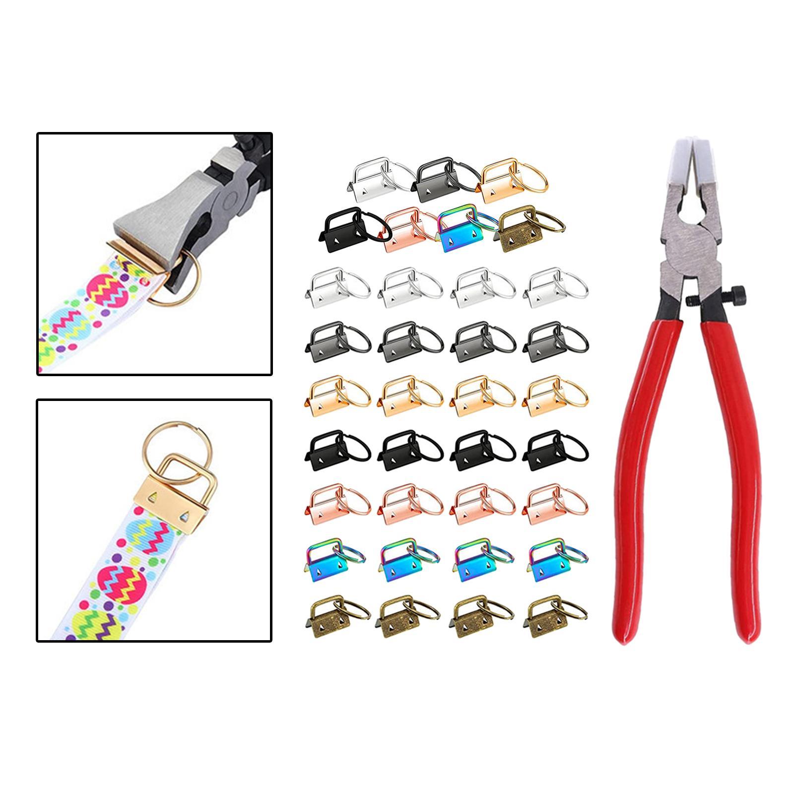 Key Fob Hardware with Split  for Keychain- Pliers