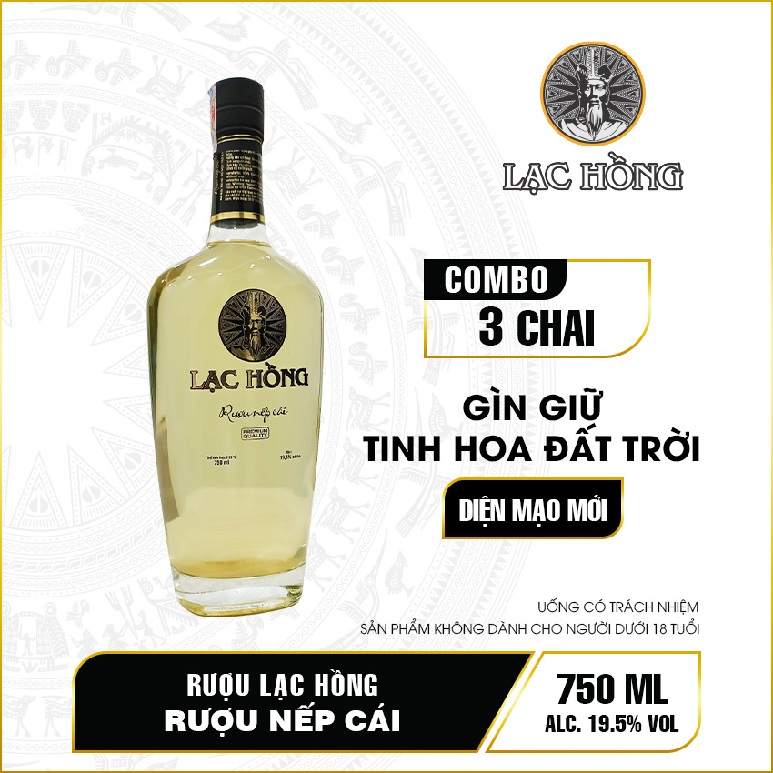 Lạc Hồng rượu nếp cái hoa vàng, rượu nếp, rượu vodka, sản xuất theo phương pháp truyền thống, vị dịu, nhẹ, uống không đau đầu.