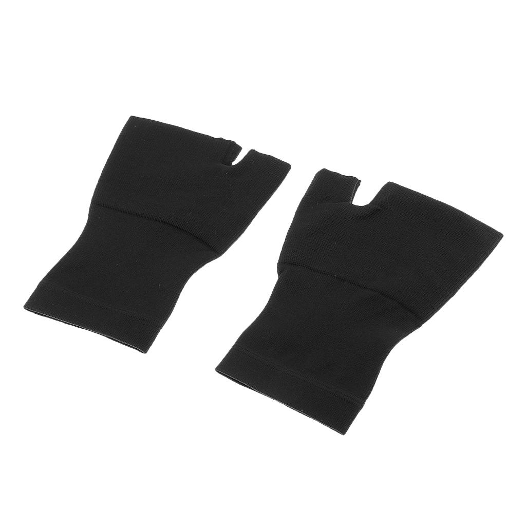 Unisex Compression Gloves Hand Arthritis Joint Pain Relief  XL Black