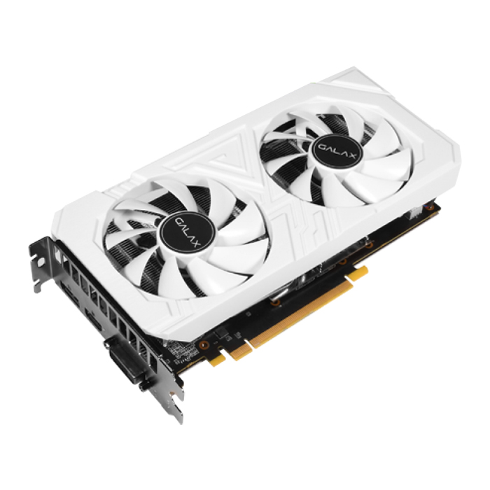 Card Màn Hình VGA Galax GeForce RTX 2060 EX 1 Click OC WHITE 6GB GDDR6 26NRL7HPY3EW 192bit 2 Fan DP HDMI DVI D - Hàng Chính Hãng