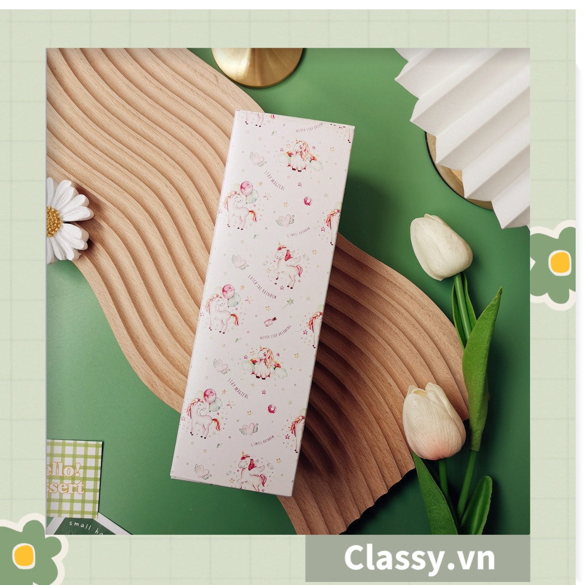 Hộp giấy đựng quà hình chữ nhật in nhiều họa tiết, đựng nước hoa, sô cô la, bánh ngọt Q689