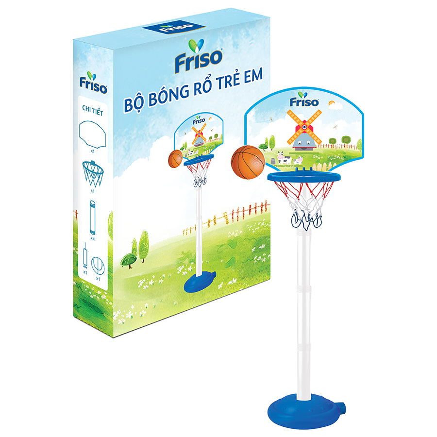 1 thùng sữa Friso RTD 180ml + Bộ bóng rổ Friso