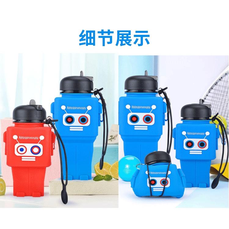 Bình Nước Silicone 500ml Chống Rò Rỉ Tiện Dụng