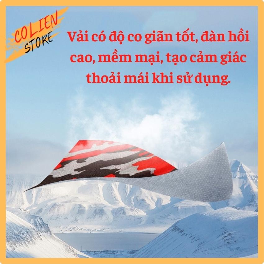 Khẩu Trang Đa Năng Chống Nắng, Tia UV Phong Cách Thể Thao Chất Liệu Thun Lạnh, Co Giãn Tốt Ôm Sát Mặt, Thoáng Khí, Tạo Nhiều Kiểu Khi Sử Dụng