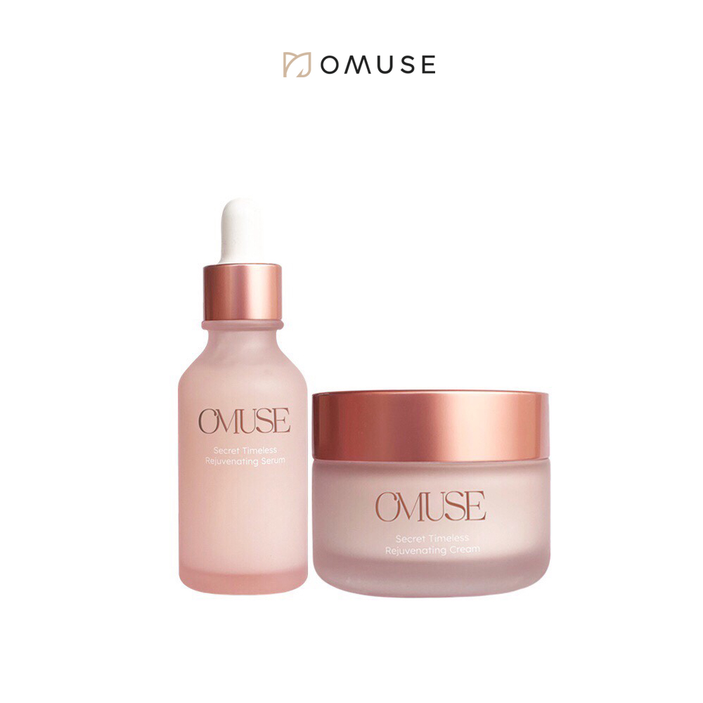 Bộ đôi kem dưỡng & serum O’Muse Secret Timeless Rejuvenating chống lão hóa da - Tặng hộp đặc biệt