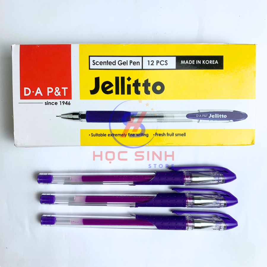 Hộp 12 Cây Bút Gel Cao Cấp Jellitto 0.4mm Hàn Quốc