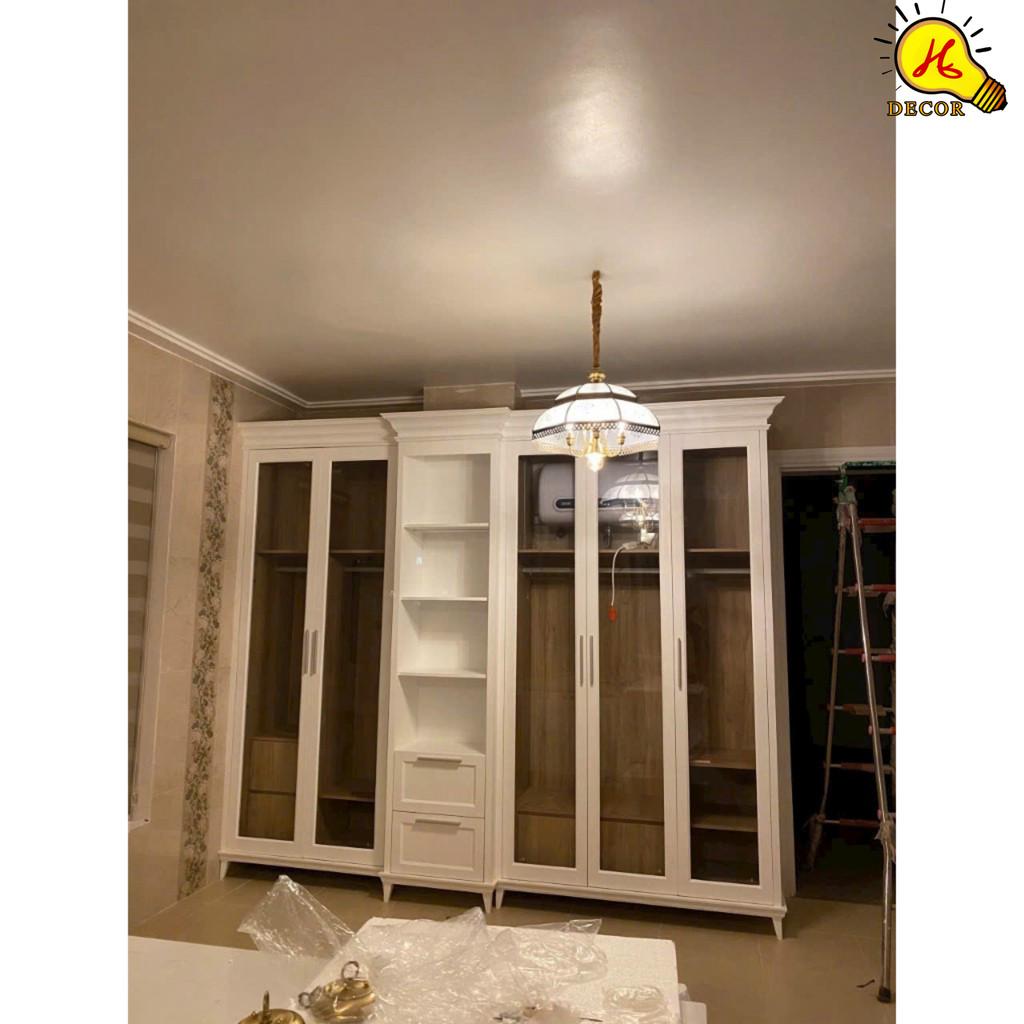 Đèn thả đồng HQ - mã DTD7801 - chiếu sáng vàng rõ nét, thiết kế sang trọng, tiết kiệm điện năng hiệu quả HQ DECOR (HÀNG NHẬP KHẨU)