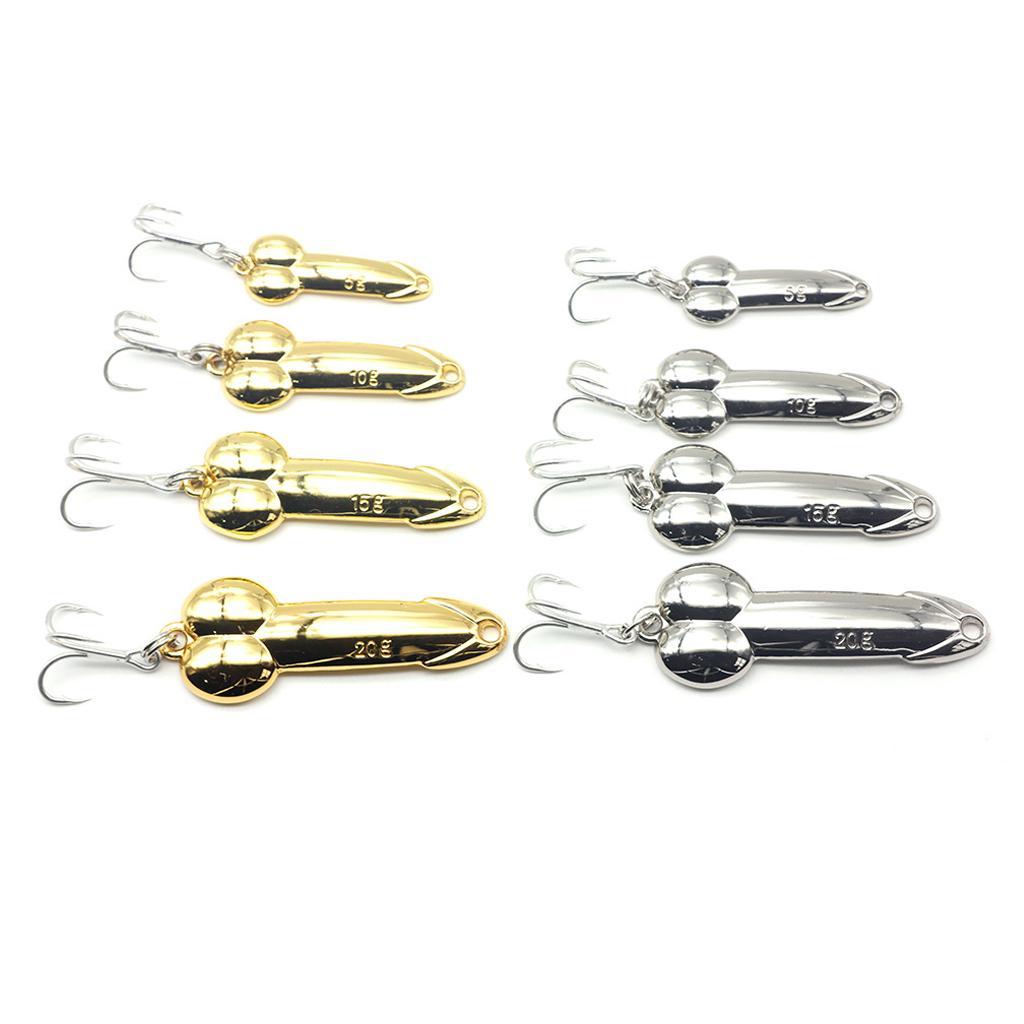 2-4pack Spoon Fishing Lures Spinner Baits Metal Hard Sequins Lures Treble Hook