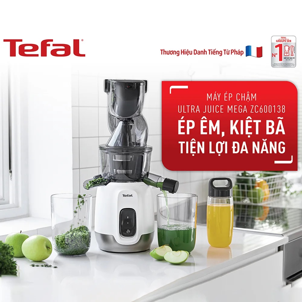 Máy ép chậm trái cây Tefal ZC600138 - Hàng chính hãng