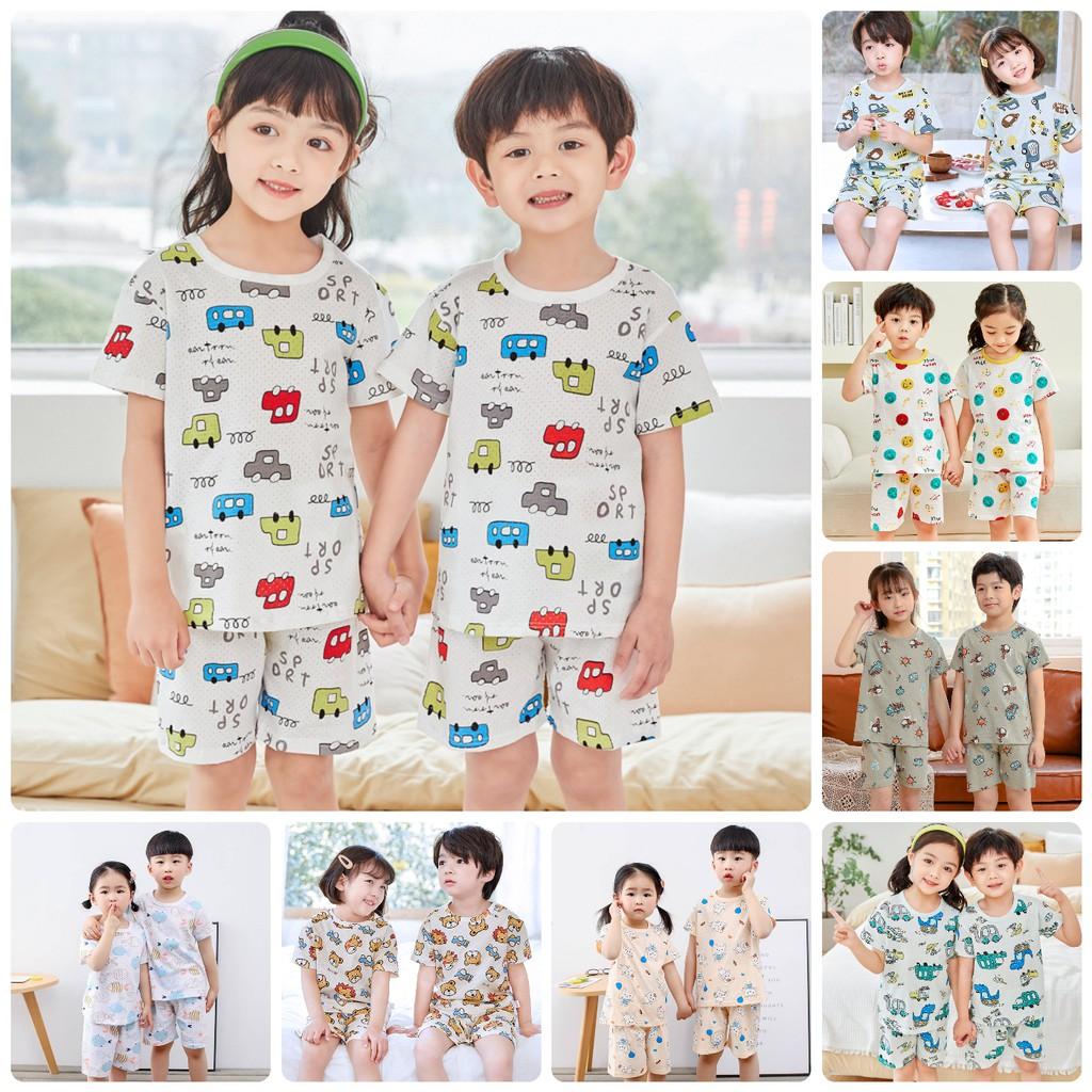  BT5 Size đại 15-42kgBộ thun 100% cotton mùa hè cho bé Thời trang trẻ Em hàng quảng châu