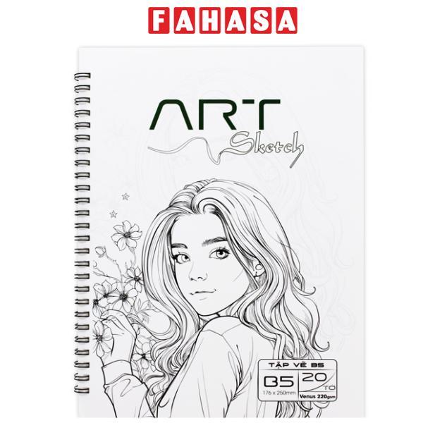 Tập Vẽ Lò Xo Art Sketch B5 - 40 Trang 220 - The Sun 02