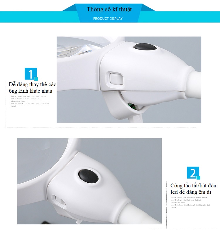 Kính lúp để bàn, cầm tay 3in1