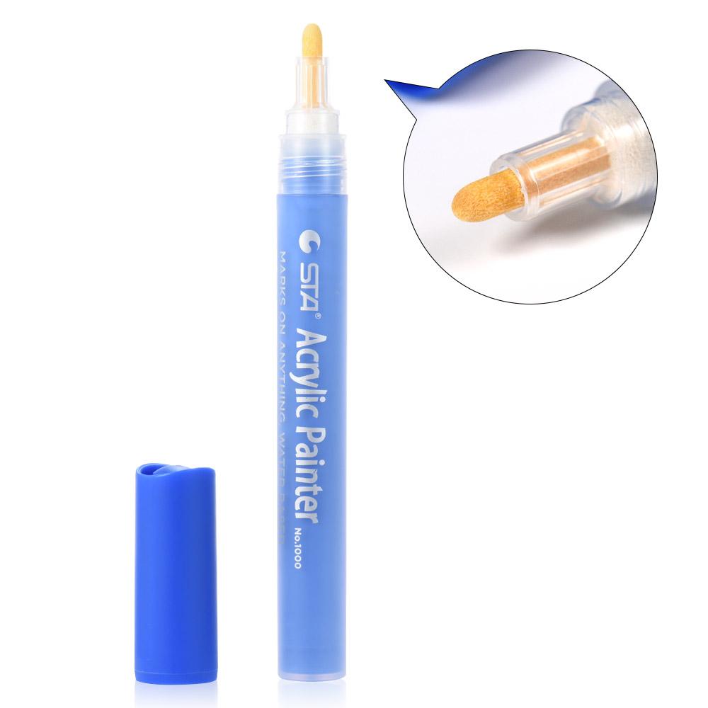 12 màu acrylic đầy màu sắc Bút đánh dấu Đồ dùng vẽ tự làm