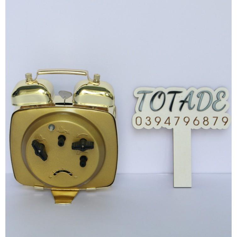 Đồng hồ dây cót cổ điển - Vỏ kim loại mặt kính - Không dùng pin - GCL0007