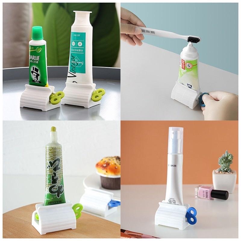 Dụng cụ kẹp lấy kem đánh răng tiết kiệm - Cuộn kẹp ép kem đánh răng đa năng tiện lợi kiểu trụ đứng