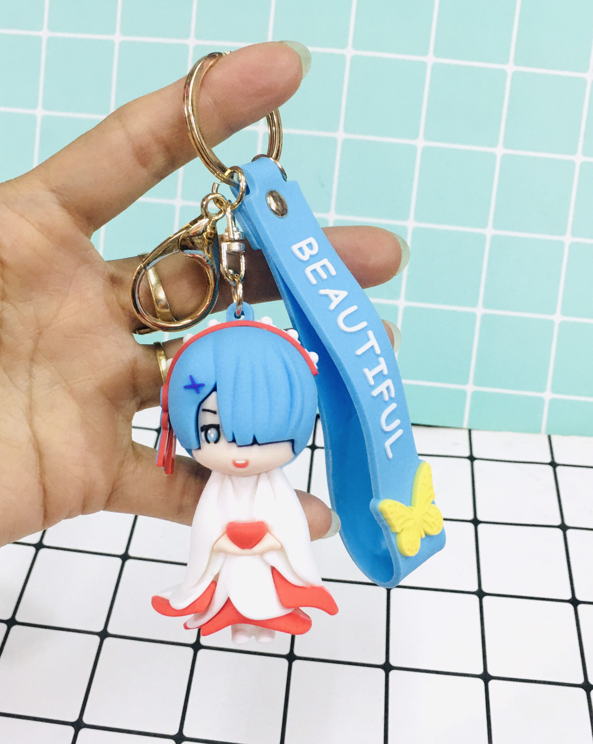 Móc khóa tượng kèm móc nametag Re: Zero