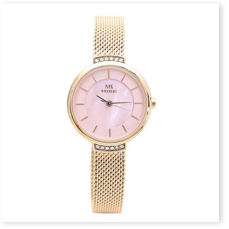 Đồng hồ nữ MIKE Luxury chính hãng, mặt đá thạch anh LUXURY 965012 Đồng hồ nữ