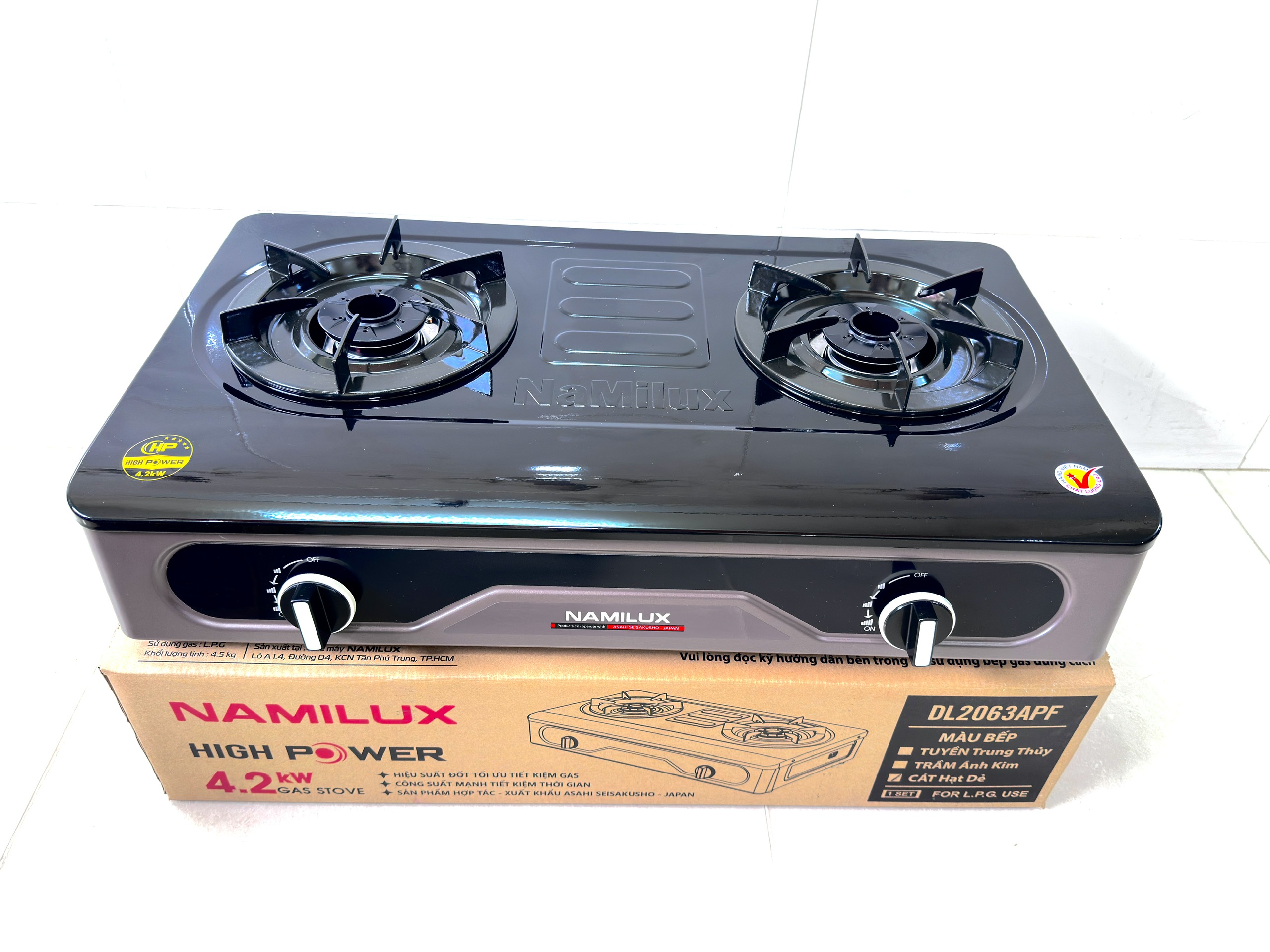 Bếp Gas Đôi Công Suất Cao NaMilux - Hàng chính hãng - Bảo hành chính hãng 24 tháng.