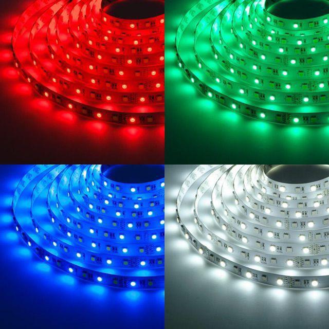 Cuộn led dán 5 mét siêu sáng màu đơn sắc nhiều màu tuổi thọ cao