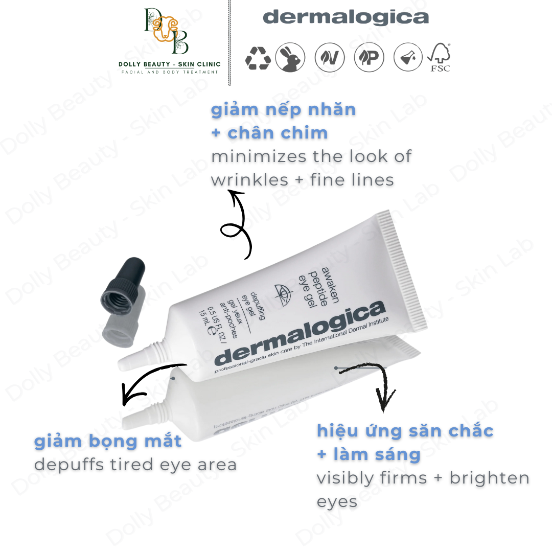 [DERMALOGICA] Kem dưỡng mắt dạng gel giúp mắt khoẻ AWAKEN PEPTIDE EYE GEL đánh thức vùng mắt từ sâu bên trong