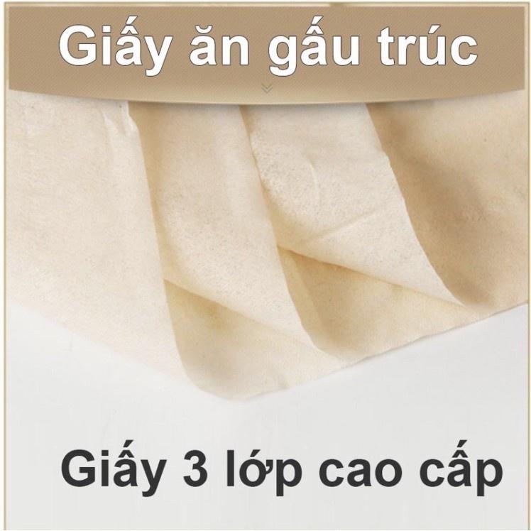 Giấy ăn Gấu Trúc SIPAO đa năng chiết xuất bột tre an toàn siêu thấm siêu dai