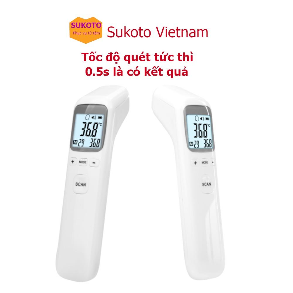 Nhiệt kế điện tử hồng ngoại T1803, máy đo nhiệt độ bản cao cấp có báo sốt