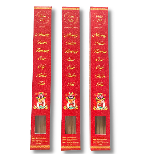 Combo Nụ trầm hương Cao Cấp Hộp Vàng + Nhang trầm hương Cao Cấp Thần Tài
