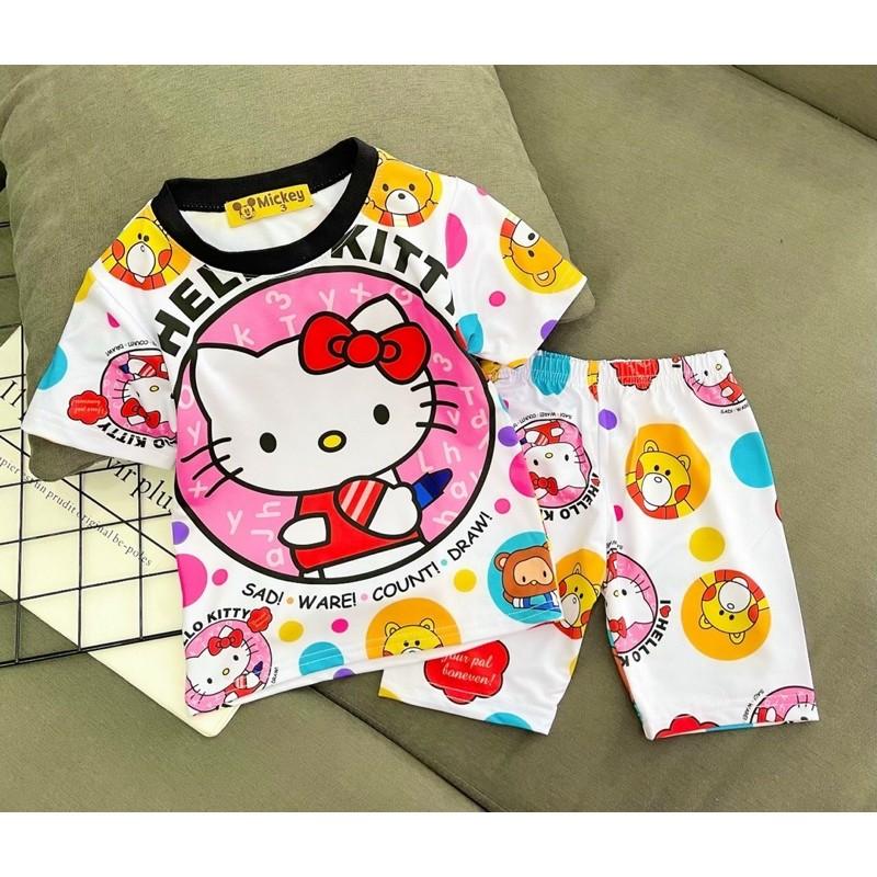 Combo bộ thun lạnh bé gái