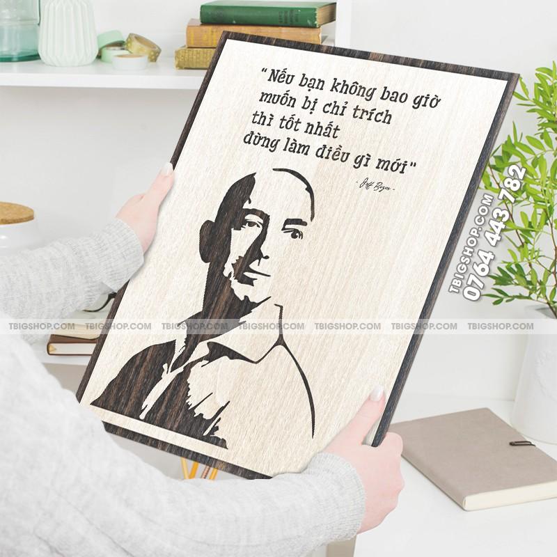 Mẫu tranh - Mã 043 "Nếu bạn không bao giờ muốn bị chỉ trích thì tốt nhất đừng làm điều gì mới"