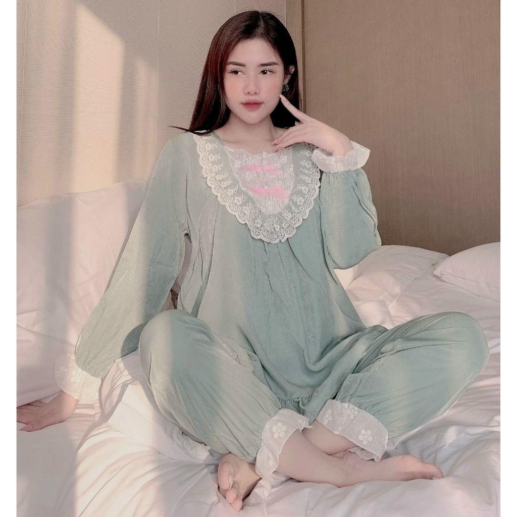 Bộ đồ bầu dài tay M406 chất đũi cao cấp freesize từ 45 đến 70kg