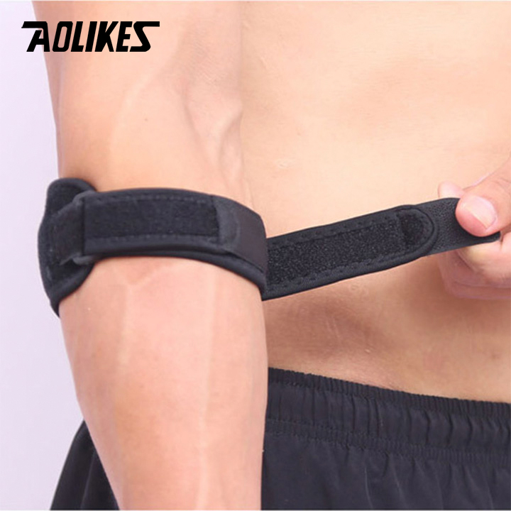 Đai bó cơ khủy tay AOLIKES 7949 hỗ trợ bắp cơ khi chơi thể thao sport pressure elbow