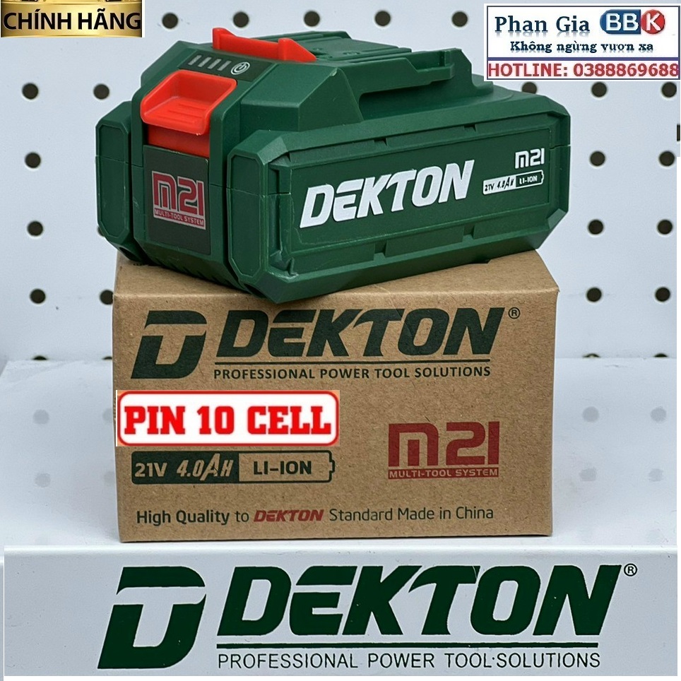 Pin Dekton M21-B4000 PIN 10 CELL - 4.0 AH