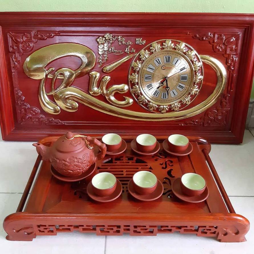 Khay trà cuốn thư gỗ hương cao cấp