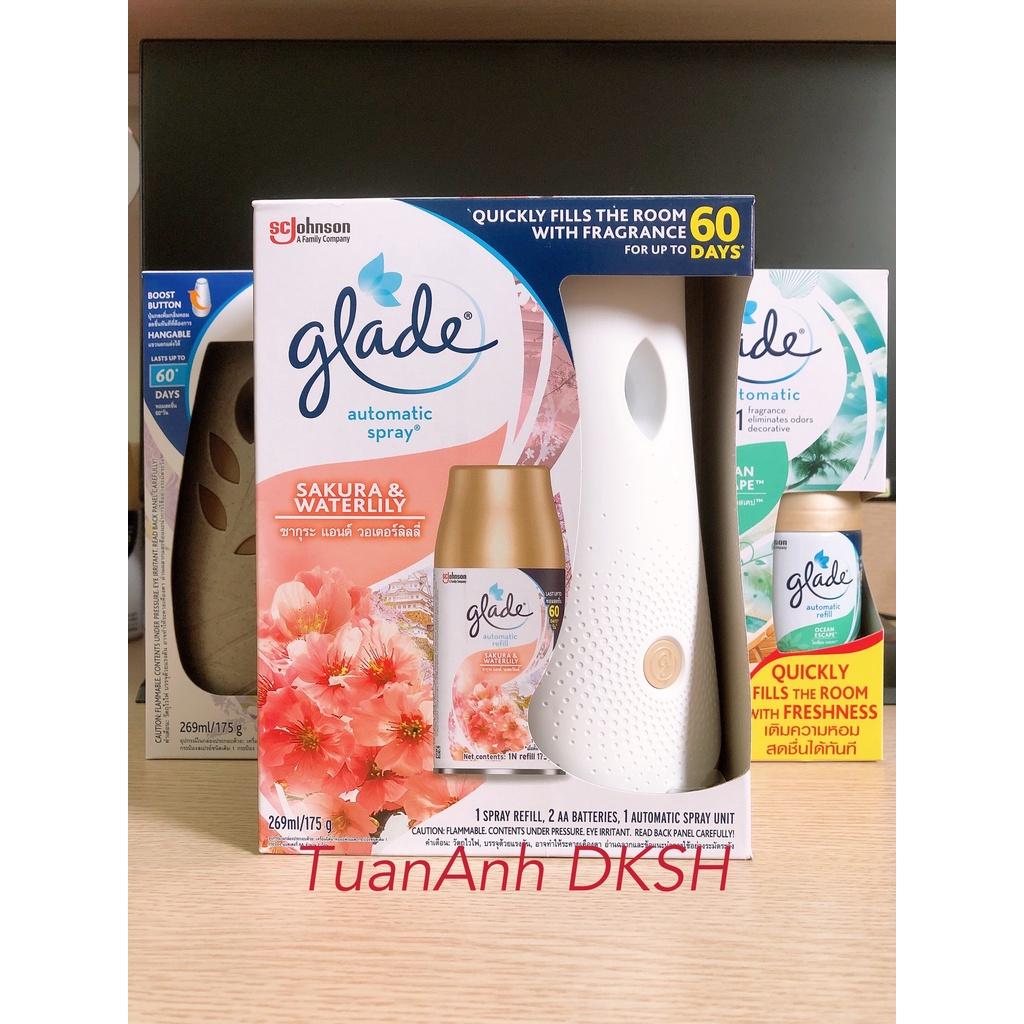 Máy Xịt Phòng Tự Động GLADE 3in1 369ml/175g (có thể chọn mùi hương) - Hàng chính hãng DKSH Việt Nam